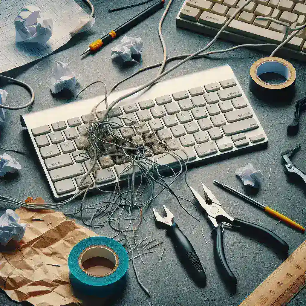 ¿Qué debo hacer si el cable de mi teclado está dañado?